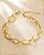 PULSEIRA BRACELETE ELO OVALADO18+6XCM EXTENSOR FEC - Imagem 1