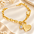 PULSEIRA COM PINGENTE CORAÇÃO AMOR E PONTO DE LUZ - Imagem 1