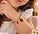 PULSEIRA FEMININA MORANGUINHO AÇO - Imagem 2