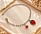 PULSEIRA FEMININA MORANGUINHO AÇO - Imagem 1