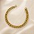 PULSEIRA ELOS GRUMET 22CM AÇO OURO - Imagem 2
