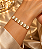 BRACELETE REGUL 8 PEDRAS QUADR OLHO GATO - Imagem 2