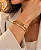 BRACELETE ARO DUPLO 1 LISO OUTRO EM TRANÇA - Imagem 2