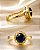ANEL FORMATURA PEDRA AZUL TURQUESA - Imagem 1