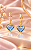 ARGOLA CLICKER C/PEND ZIRC AZUL E ZIRC CRISTAL COR - Imagem 1