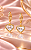 ARGOLA CLICKER C/PEND ZIRC AZUL E ZIRC CRISTAL COR - Imagem 3