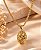 CJ 2PÇ CORDÃO PERUANO E PING RELICÁRIO OVAL 40CM - Imagem 1