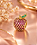 BERLOQUE MAÇÃ ZIRCONIAS ROSA - Imagem 1