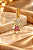 PINGENTE MENINA CRAVEJADA C/VESTIDO ZIRC ROSA - Imagem 1