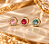 PING C PASSA FIO ZIRC CIRCULO COLOR C/BORDES CRAV - Imagem 1