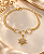 PULSEIRA CIRCULOS E ESRELA PENDENTE CRAVEJ ZIRC - Imagem 2