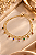 PULSEIRA DUPLA ELOS CORAÇÃO C/ZIRC PENDENTES COLOR - Imagem 1