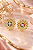 BRINCO FIXO FLOR COM FORMA MANDALA CRAV C ZIRC COL - Imagem 1