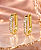 BRINCO ARGOLA RETANGULAR COM 7 ZIRC 2,5MM - Imagem 1