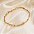 PULSEIRA 22CM MASCUL ELO GARTIER EM AÇO DOURADO FE - Imagem 2