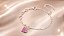 Pulseira - PULSEIRA MISTA ELO PORT E BERLOQUE CORAÇÃO CRAVEJ ZIRC PINK - Imagem 1