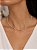 CHOKER ELOS FOLHA DIAMANTADOS E OLHO GREGO NAS SEQ - Imagem 1