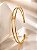 BRACELETE ARO DUPLO COM PONTO LUZ CENTRAL - Imagem 1