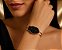 BRACELETE ARO DUPLO PEDRA NATURAL TURMALINA NEGRA - Imagem 1