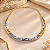 Choker - CHOKER COLAR MAXIMALISTA LARG DIVS DE 6 A 12mm COM ESTENSOR DE CORRENTE E EM DOIS TONS PALÁDIO E DETALHES 18K - Imagem 1