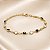 PULSEIRA ELOS MISTOS C/ ZIRCONIA CRISTAL E ONIX - Imagem 1