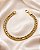PULSEIRA 2 LINHAS GROUMET DUPLO AÇO DOURADO - Imagem 1