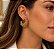 BRINCO ARGOLA DESCANTONADA DUPLA FACE TELADA - Imagem 2