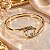 BRACELETE C/ PONTO LUZ OVAL CENTRAL - Imagem 1