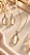 CONJUNTO COLAR VENEZIANA GOTA OLHO DE GATO + BRINC - Imagem 1
