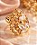 ANEL GOTA CRISTAL C/ FLORES CRAVEJADAS SOBREPOSTAS - Imagem 1