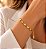 PULSEIRA FITA ITALIANA C/ RETANGULOS LOVE - Imagem 2