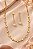 CONJUNTO CHOKER PEROLA ELOS INFINITO E BRINCOS PEN - Imagem 1