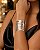 BRACELETE LINHAS COM TEXTURA PRATA - Imagem 2