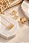 CONJUNTO COLAR E BRINCOS ROLETE LISO E LINHA CRAVE - Imagem 1