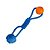 Corda Interact Dupla Azul Com Bola Laranja - Imagem 1