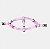 Peitoral Tradicional Flat Lilas - PP - Imagem 1