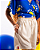 CROPPED DE AMARRAÇÃO ESTAMPADO EM VISCOSE - AZUL SARAPINTADO - Imagem 2