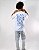 CAMISETA OVERSIZED 100% ALGODÃO - REISADO - AZUL CÉU - Imagem 3