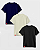 Kit Camisetas Básicas 3 cores - Algodão Leve - Imagem 1