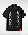 Camisa oversized em mescla de linho - Armorial - Preto - Imagem 3