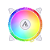 Cooler Fan Gamer Ryvel 120mm ARGB 5V Frost Branco - Imagem 4