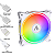 Cooler Fan Gamer Ryvel 120mm ARGB 5V Lycan Branco - Imagem 1