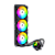 Water Cooler Ryvel Hidra Iluminação ARGB 360mm AMD e Intel Preto - RY-WC-HDR-BL - Imagem 4