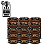 Kit 6 Pomadas Coffee 80g Fox for Men - Imagem 1