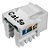 Conectores Fêmea Rj45 Keystone Cat5e Branco - Imagem 2