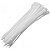 ABRAÇADEIRA, MATERIAL NYLON, COMPRIMENTO TOTAL 200 MM, LARGURA 3,60 MM, APLICAÇÃO AMARRAÇÃO E FIXAÇÃO COR: BRANCA 100und - Imagem 1
