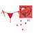 Kit Anel Coração Vermelho - Imagem 1