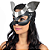 Máscara Mulher Gato com Orelhas Silver - Imagem 1
