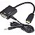 Cabo Conversor Hd VGA Com  Audio - Y1146 Kapbom - Imagem 1