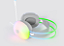 FONE OUVIDO EVOLUT EG309 HEADSET GAMER LUMINI TRANSP. 50MM LED RAINDBOW - Imagem 2
